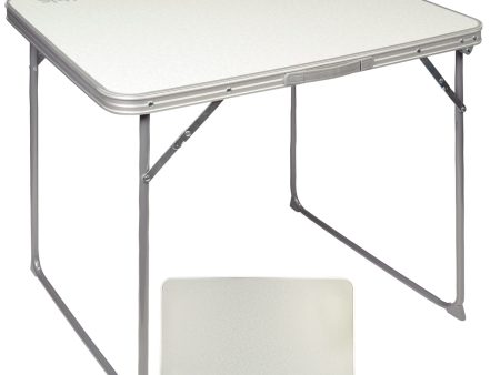 Aktive 52814 Mesa de camping plegable, ligera y portátil, color blanco, 80x60x70 cm (Golpeado) Reacondicionado Supply