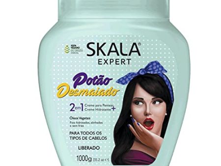 -SKALA EXPERT- Mascarilla Crema Acondicionadora Crema de peinado  POTAO DESMAIADO 1000ML , 1 kg - 100% vegano - Hidrata y nutre el cabello, reduce el frizz. Embalaje Deteriorado (Cad: 31 08 2025) Online