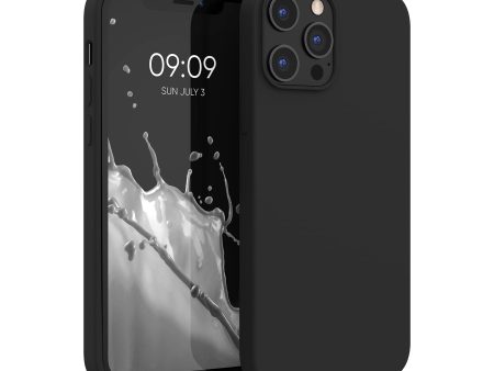 Funda kwmobile Compatible con Apple iPhone 12 Pro MAX - Case TPU y Silicona antigolpes - Negro Embalaje Deteriorado Hot on Sale