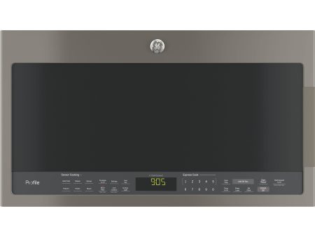 GE Profile 30-inch, 2.1 cu. ft. Over-the-Range Microwave Oven with Chef Connect PVM2188SLJC Sale