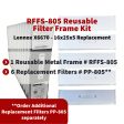 Lennox X6670 16x25x5 Reusable Filter Frame Kit - Includes Lifetime Reusable Frame MODEL # RFFS 805 and 6 Replacement Filters PART # PP-805 MERV 11. Made by FurnaceFilters.Ca Online Hot Sale