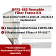 Clean Comfort AMP-11-2020-45 - 20x20x4.5 Reusable Filter Frame Kit - Includes Lifetime Reusable Frame MODEL # RFFS 885 and 6 Replacement Filters PART # PP-885 MERV 11. Made by FurnaceFilters.Ca Online now