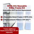 GeneralAire 4541   4511 16x25x5 Reusable Filter Frame Kit - Includes Lifetime Reusable Frame MODEL # RFFS 841 and 3 Replacement Filters PART # PP-841 MERV 11. Made by FurnaceFilters.Ca Fashion