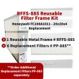 Honeywell FC100A1011 - 20x20x4 Reusable Filter Frame Kit - Includes Lifetime Reusable Frame MODEL # RFFS 885 and 6 Replacement Filters PART # PP-885 MERV 11. Made by FurnaceFilters.Ca For Cheap